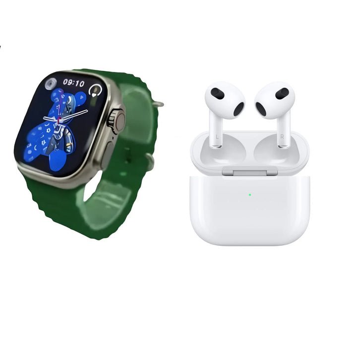 SmartWatch 9 ULTRA + AirPods Pro 2ª Gen + 7 correas repuesto - EcuaGlobal