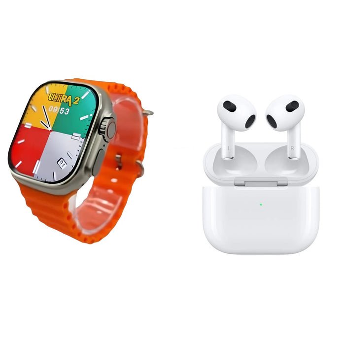 SmartWatch 9 ULTRA + AirPods Pro 2ª Gen + 7 correas repuesto - EcuaGlobal