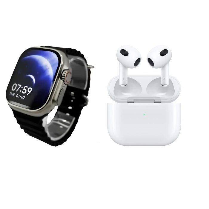 SmartWatch 9 ULTRA + AirPods Pro 2ª Gen + 7 correas repuesto - EcuaGlobal