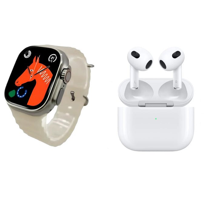 SmartWatch 9 ULTRA + AirPods Pro 2ª Gen + 7 correas repuesto - EcuaGlobal
