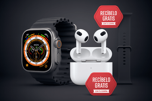 SmartWatch 9 ULTRA + AirPods Pro 2ª Gen + 7 correas repuesto - EcuaGlobal